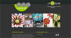Desktop Screenshot of chartreuseartgallery.com